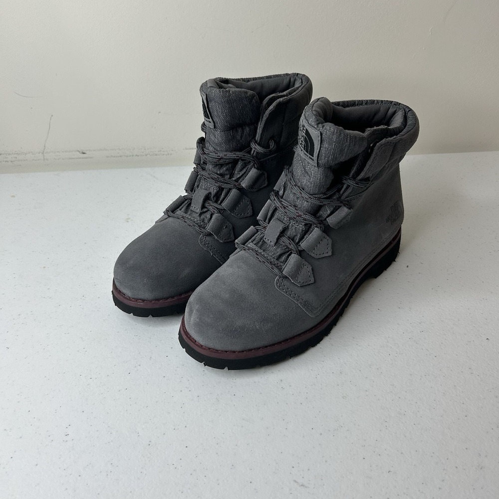 The North Face Boots Women's 5 Ballard Roll Down Grey Suede HydroSeal Heat